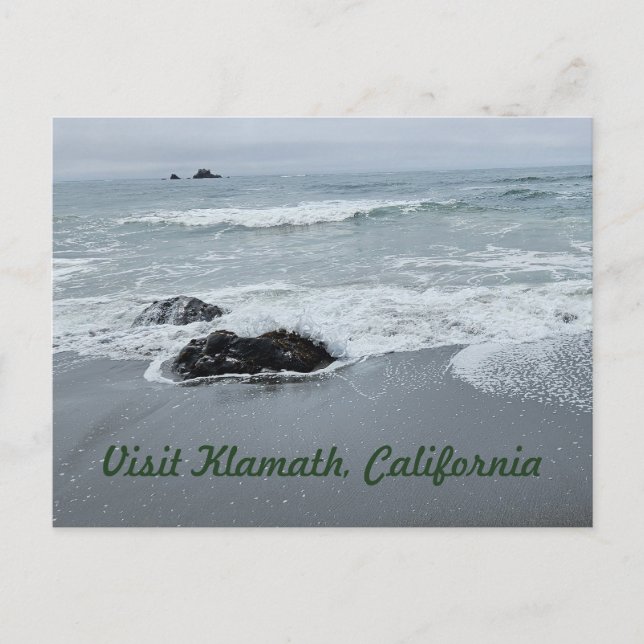 Carte Postale Côte nord de la Californie Plage Rocky Pacific (Devant)