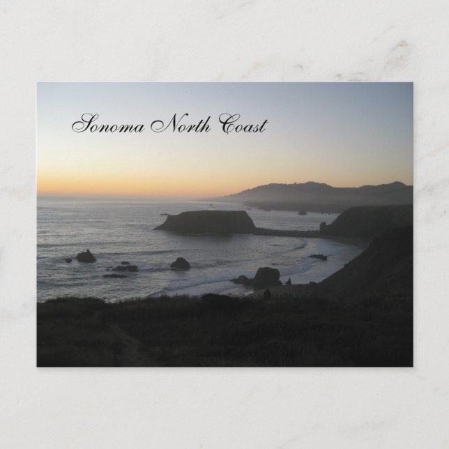 Carte Postale Côte Nord de Sonoma (Devant)