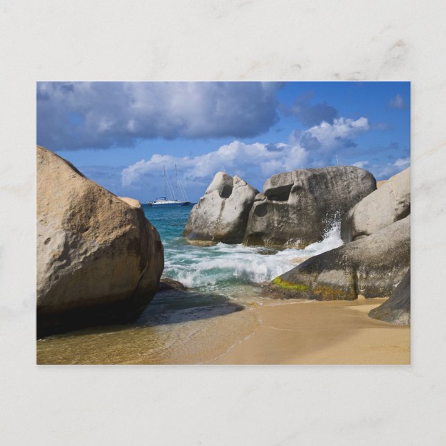 Carte Postale Côté plage à Virgin Gorda, Vierge britannique (Devant)