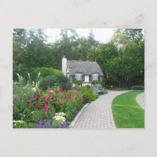 Carte Postale Cottage dans le Jardins anglais Postcard