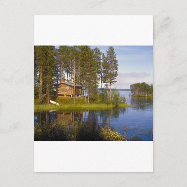 Carte Postale Cottage, Finlande (Devant)