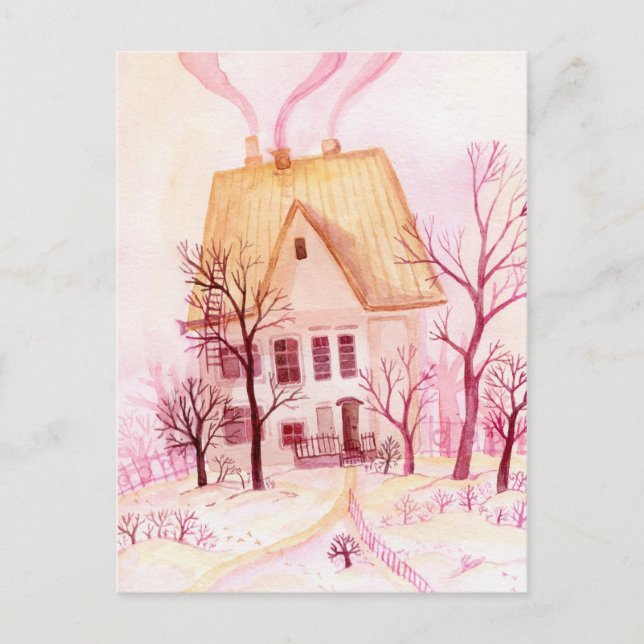 Carte Postale Cottage mignon (Devant)