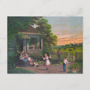 Carte Postale Cottage vintage