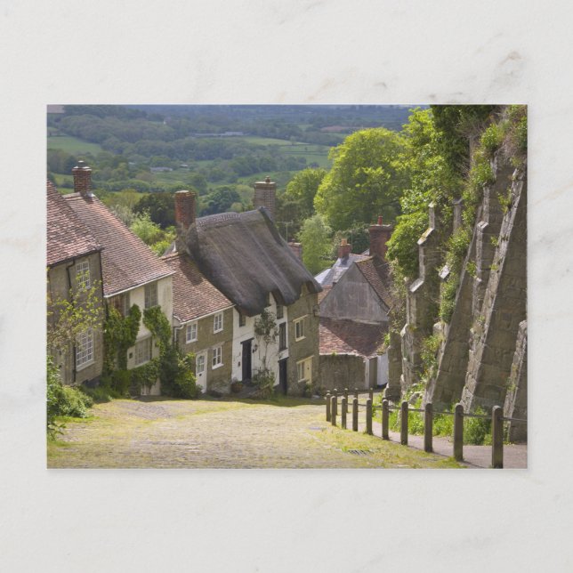 Carte Postale Cottages à Gold Hill, Shaftesbury, Dorset, (Devant)