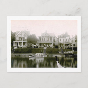 Carte Postale Cottages, Asbury Park, New Jersey Vintage