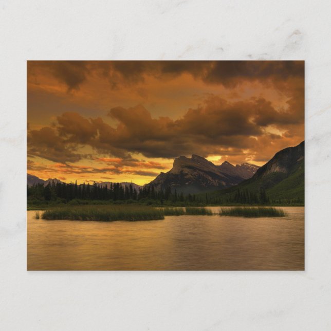 Carte Postale Couché de soleil des lacs Vermilion (Devant)