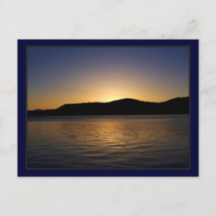 Carte Postale Couché de soleil sur le lac Tahoe