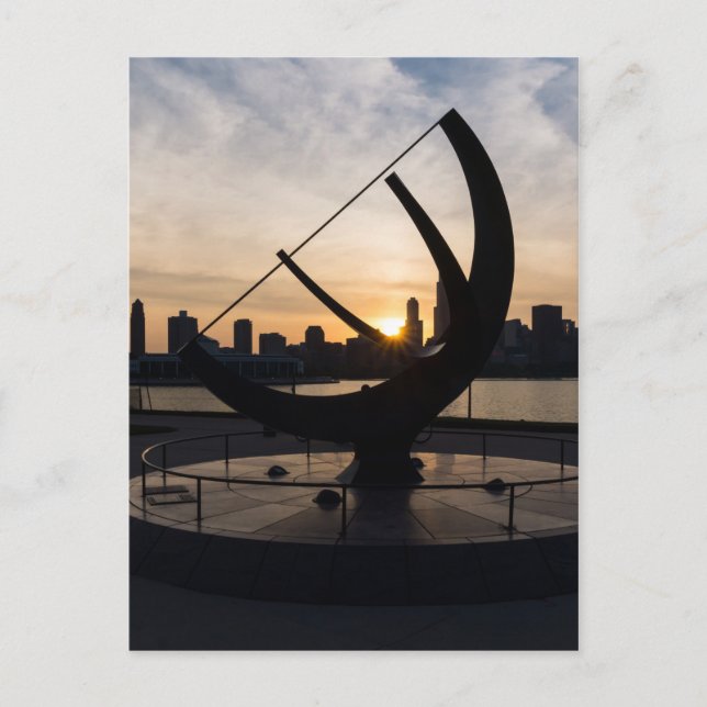 Carte Postale Coucher de soleil (Devant)