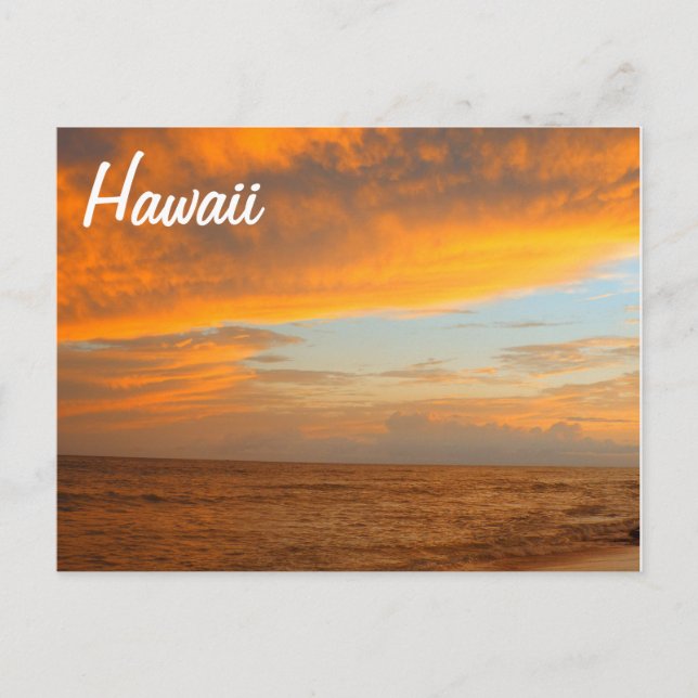 Carte Postale Coucher de soleil (Devant)