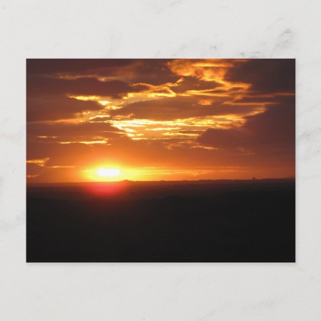 Carte Postale coucher de soleil (Devant)
