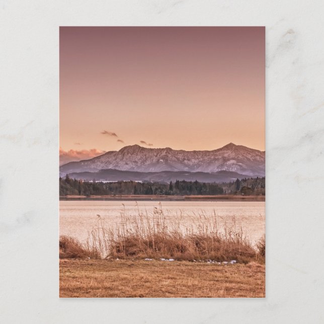 Carte Postale Coucher de soleil (Devant)