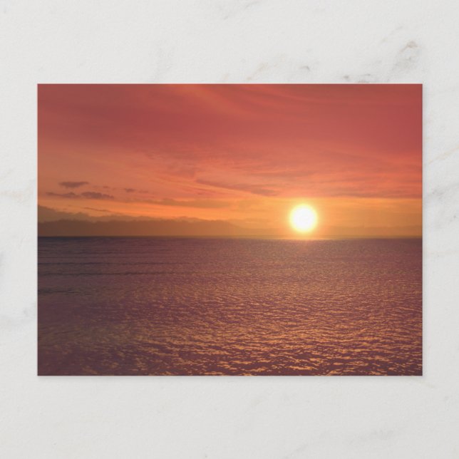 Carte Postale coucher de soleil (Devant)