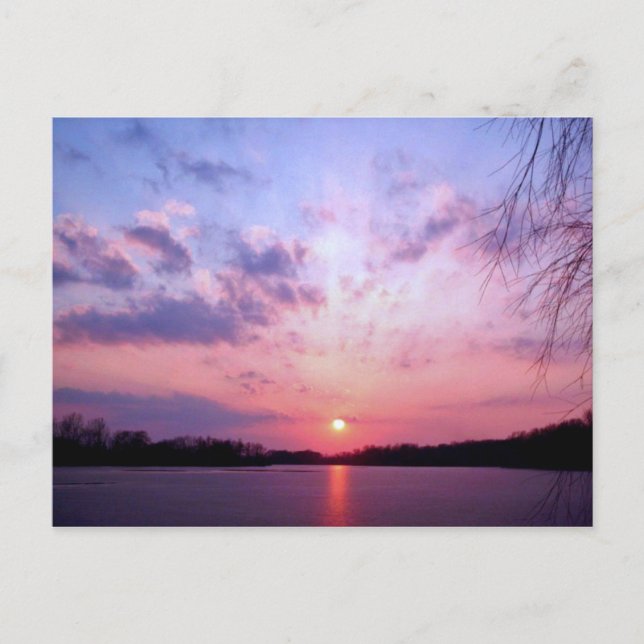 Carte Postale Coucher de soleil 1 du Michigan (Devant)