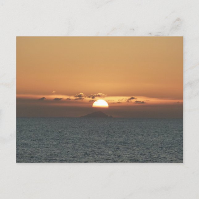 Carte Postale Coucher de soleil à Antigua I Photos du paysage ma (Devant)