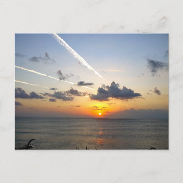 Carte Postale Coucher de soleil à Bali (Devant)
