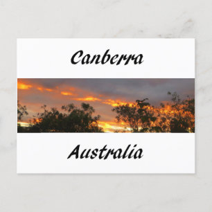 Carte Postale Coucher de soleil à Canberra