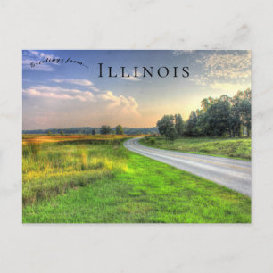 Carte Postale Coucher de soleil à Chain O Lakes State Park Illin