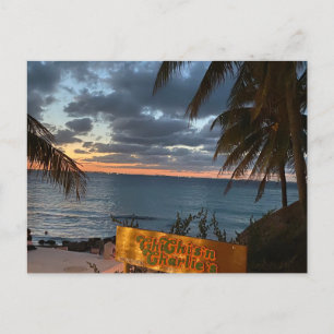 Carte postale coucher de soleil à Chichi's'n Charl