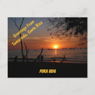 Carte Postale Coucher de soleil à couper le souffle à Tamarindo