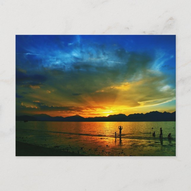 Carte Postale Coucher de soleil à Da Nang (Devant)