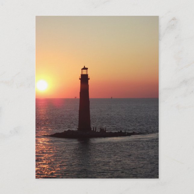 Carte Postale Coucher de soleil à Daughin Island (Devant)