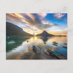 Carte Postale Coucher de soleil à El Nido