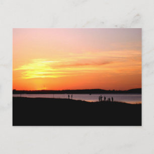Carte Postale Coucher de soleil à Fort Fisher Photographie origi