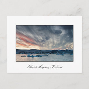 Carte Postale Coucher de soleil à Glacier Lagoon 2010