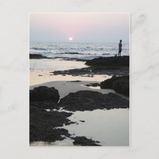 Carte Postale coucher de soleil à Goa