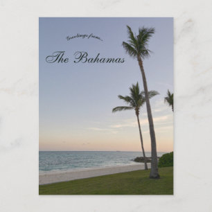 Carte Postale Coucher de soleil à Grand Bahama Bahamas