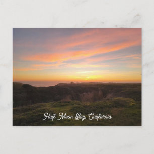 Carte Postale Coucher de soleil à Half Moon Bay Californie