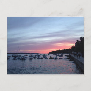 Carte Postale Coucher de soleil à Hvar