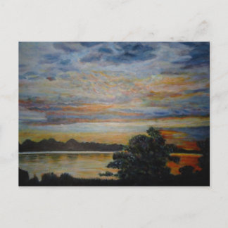 Carte Postale Coucher de soleil à Lakeshore