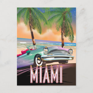 Carte Postale Coucher de soleil à Miami