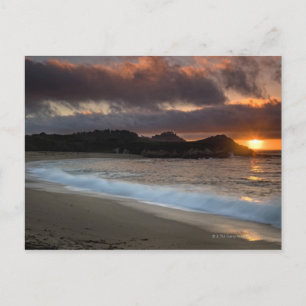 Carte Postale Coucher de soleil à Monastery Beach, Carmel, Calif
