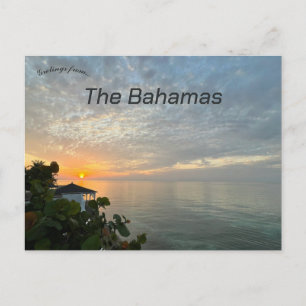 Carte Postale Coucher de soleil à New Providence Les Bahamas
