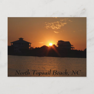 Carte Postale Coucher de soleil à North Topsail, North Topsail