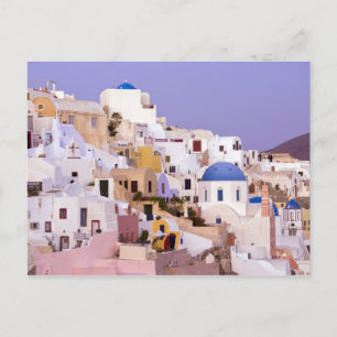 Carte Postale Coucher de soleil à Oil, Santorin 2
