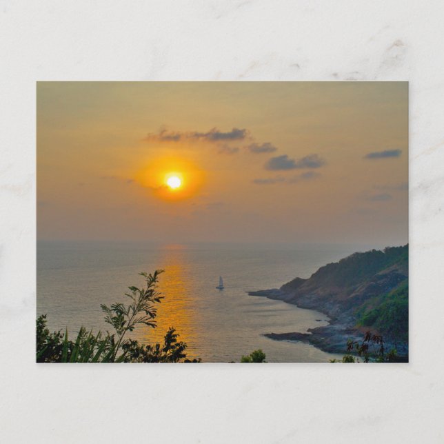 Carte Postale coucher de soleil à Phuket (Devant)