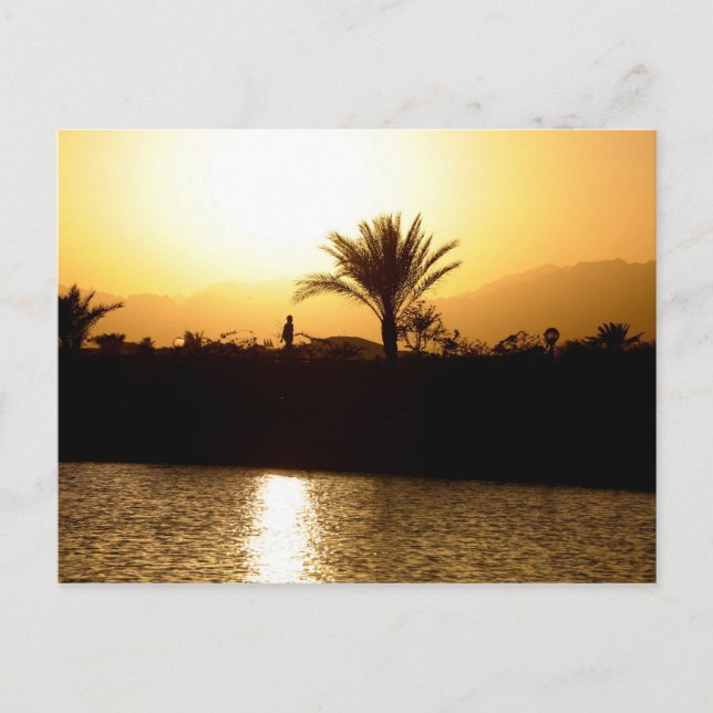 Carte Postale Coucher de soleil à Sharm el Sheikh, Egypte (Devant)