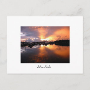 Carte Postale Coucher de soleil à Sitka