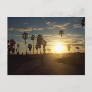 Carte Postale Coucher de soleil à Venice Beach, CA