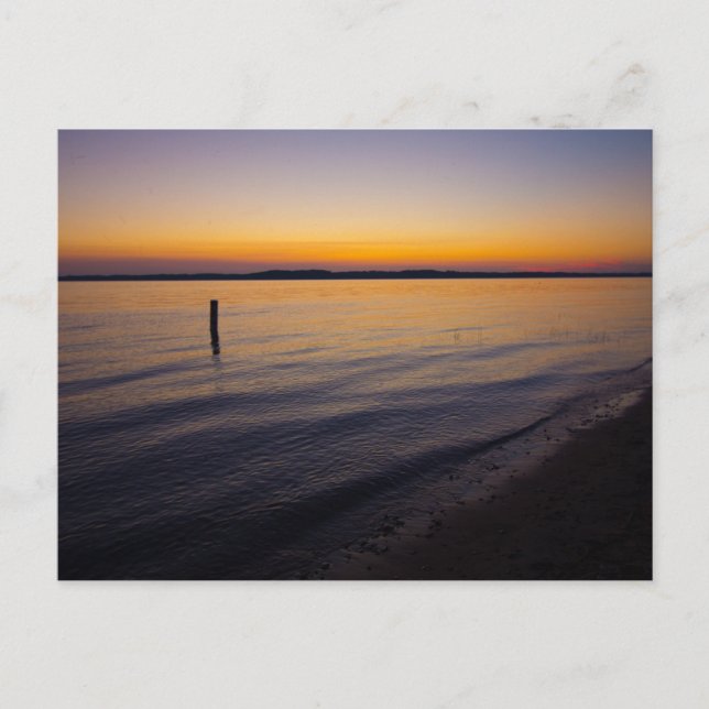 Carte Postale Coucher de soleil à Yuba, Michigan (Devant)