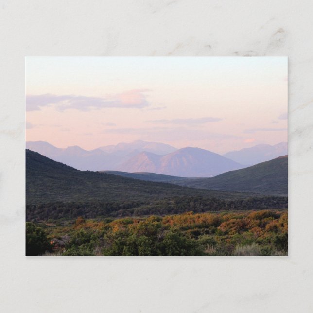 Carte Postale Coucher de soleil au canyon noir de la Gunnison, C (Devant)
