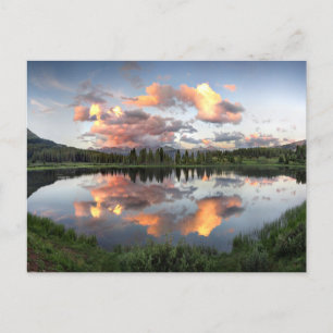 Carte Postale Coucher de soleil au lac Little Molas - sentier du