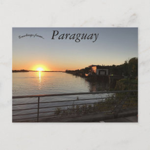 Carte Postale Coucher de soleil au Paraguay
