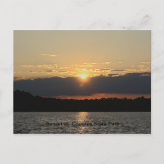 Carte Postale Coucher de soleil au parc d'état de Codorus