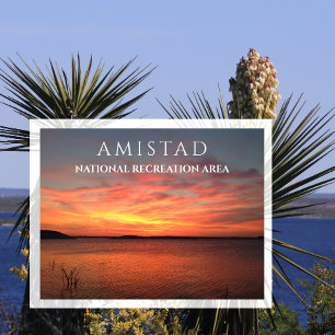 Carte Postale Coucher de soleil au réservoir Amistad, Amistad NR