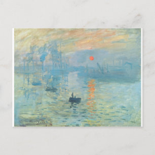 Carte Postale Coucher de soleil - Claude Monet