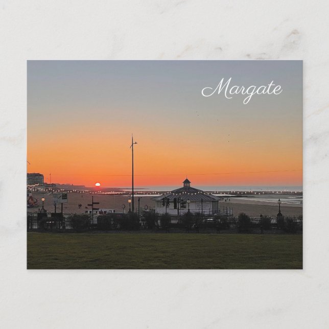 Carte Postale Coucher de soleil dans Margate (Devant)
